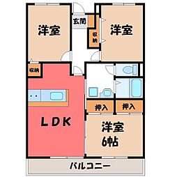 アーバンコート・K 3LDKの間取図画像