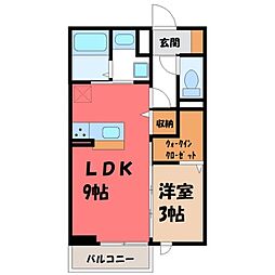 Windsor 1LDKの間取図画像