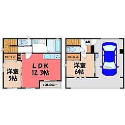 PASSART(パサート) 2LDKの間取図画像