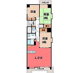 赤羽ハイツ 3LDKの間取図画像