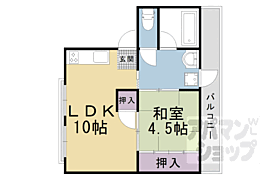 京都府京都市山科区椥辻草海道町（賃貸マンション1LDK・2階・28.00㎡） その2