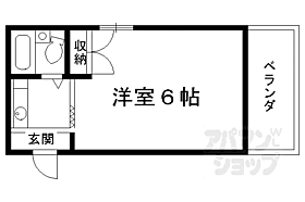 カーサデ伏見 4-E ｜ 京都府京都市伏見区西尼崎町（賃貸マンション1R・4階・17.00㎡） その2