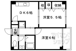 セントアミュー 2DKの間取図画像