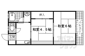 なかとみハイツＡ 1 ｜ 京都府宇治市槇島町千足（賃貸アパート2K・1階・32.76㎡） その2