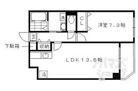 ラ・ボンボニエール 208 ｜ 京都府京都市伏見区羽束師鴨川町（賃貸マンション1LDK・2階・50.23㎡） その2