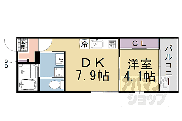 （仮称）醍醐構口町・醍醐合場町 201｜京都府京都市伏見区醍醐構口町(賃貸アパート1DK・2階・30.01㎡)の写真 その2