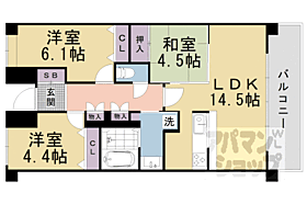 京都府京都市山科区御陵大津畑町（賃貸マンション3LDK・3階・67.95㎡） その2