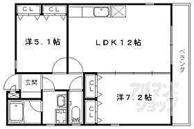 京都府京都市山科区竹鼻地蔵寺南町（賃貸マンション2LDK・1階・53.09㎡） その2