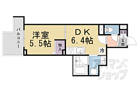 ＲＡＮ－ＦＵＳＨＩＭＩ 1-E ｜ 京都府京都市伏見区銀座町2丁目（賃貸マンション1DK・1階・32.09㎡） その2