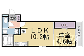 Ｄ－ＲＯＯＭ深草小久保町　Ｃ 102 ｜ 京都府京都市伏見区深草小久保町（賃貸アパート1LDK・1階・37.74㎡） その2