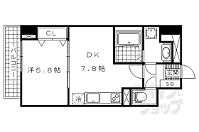 京都府京都市山科区東野片下リ町（賃貸マンション1DK・7階・35.06㎡） その2