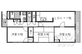 京都府久世郡久御山町島田ミスノ（賃貸マンション3LDK・3階・66.28㎡） その2