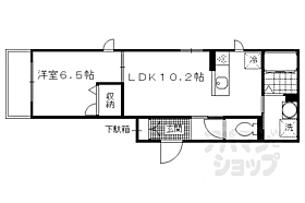 Ｓｔａｒ　ｔｗｏ 303 ｜ 京都府京都市伏見区桃山町松平筑前（賃貸マンション1LDK・3階・40.71㎡） その2