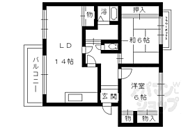 フローラ 202 ｜ 京都府京都市伏見区久我森ノ宮町（賃貸マンション2LDK・2階・65.00㎡） その2