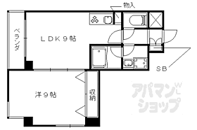 京都府京都市山科区竹鼻竹ノ街道町（賃貸マンション1LDK・7階・40.00㎡） その2