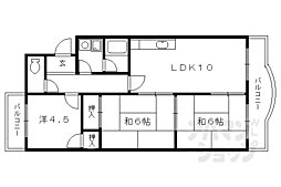 サンパレス 2階3LDKの間取り