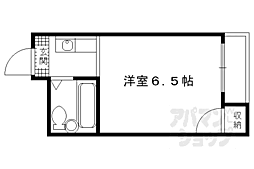 ハイツすぎさ 1Kの間取図画像
