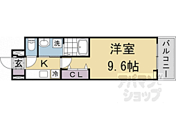 フリージア 205 2階1Kの間取り