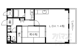 メゾン・ド・セレサ 1LDKの間取図画像