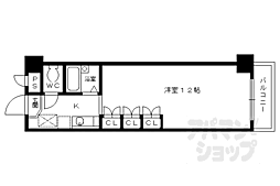 パルスピリア91 1Kの間取図画像