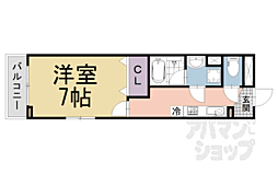 リ：ルーム　伏見 3階1Kの間取り