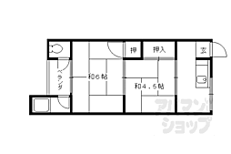 宮本ハイツ 1階2Kの間取り