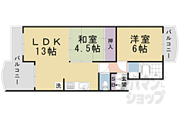 阪急京都本線 東向日駅 徒歩7分の賃貸マンション 3階2LDKの間取り
