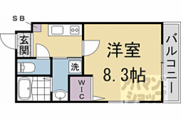 サクシード伏見京橋　2ｎｄ 304 3階1Kの間取り