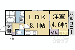 サクシード伏見京橋　2ｎｄ 301 3階1LDKの間取り