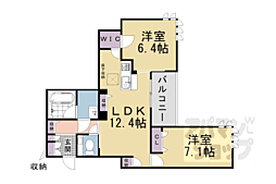 マンテン　ラ　スエルテ 2階2LDKの間取り