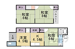 阪急京都本線 東向日駅 徒歩8分の賃貸テラスハウス