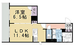 ｆｅｌｉｚｅ 1階1LDKの間取り
