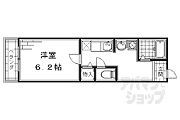 アイザック・ラボ 1階1Kの間取り