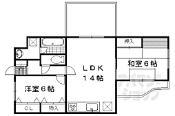Ｇｒａｎ　Ｐｉｎｏ伏見桃山 3107 3階2LDKの間取り