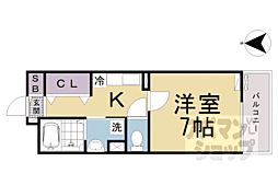 マトカ伏見稲荷 3階1Kの間取り