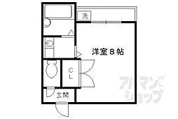 山椒200 1Kの間取図画像