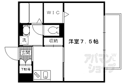 モナリエ砂田 1Kの間取図画像