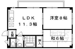 ヤムズビレッジ 2LDKの間取図画像
