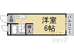カサ・ノーブレ 1Kの間取図画像