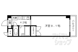 きんこん館 1Kの間取図画像