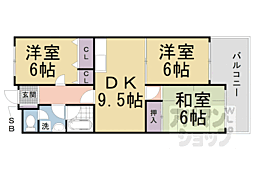 パークテラス桃山 3LDKの間取図画像