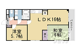 メゾンフェニックス 2LDKの間取図画像