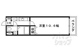 メゾンウィーブ 1Kの間取図画像