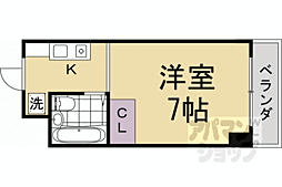 コリンノルド ワンルームの間取図画像