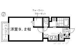 シエスタ参番館 1Kの間取図画像