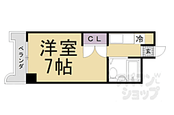 ジュネス神楽田 1Kの間取図画像
