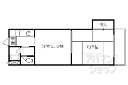 アーバンヒル桃山 2Kの間取図画像