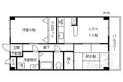 第7長栄マンション 2LDKの間取図画像