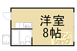 コーポヒトミ ワンルームの間取図画像