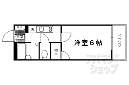 レオパレス三井田2 1Kの間取図画像